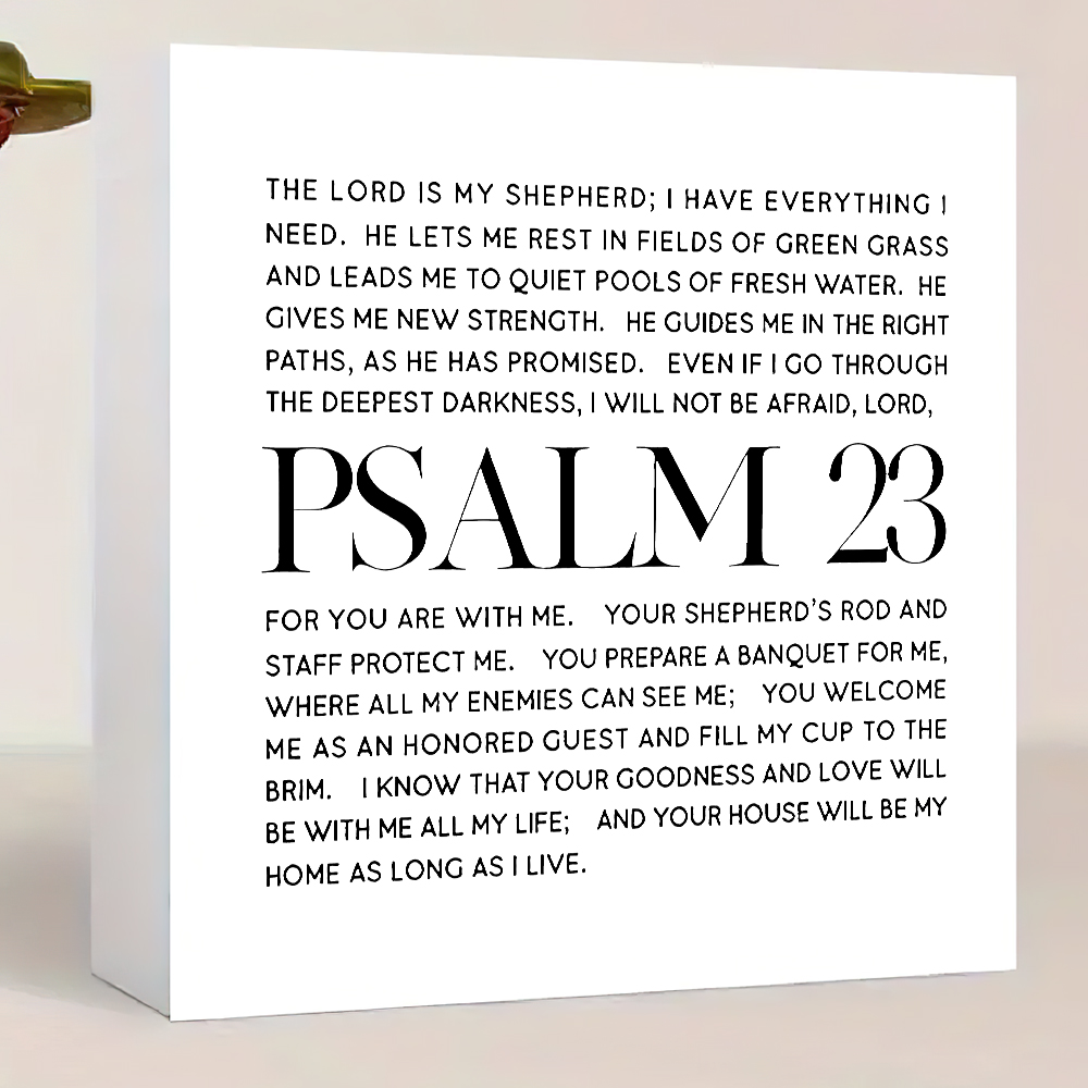 Office Furniture Equipment - Christian Inspirational Tabletop Decor - Suitable