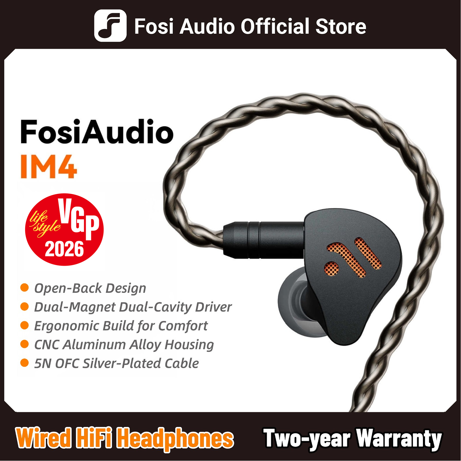 Telephone Headset Office - Fosi Audio IM4 Hifi Wired Earphones