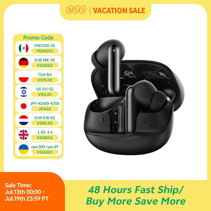 Telephone Headset Office - QCY Melobuds N50 ANC Bluetooth 5.4