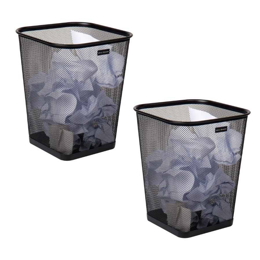 Paper Basket Mesh - Mesh Trash Can Set of 2,