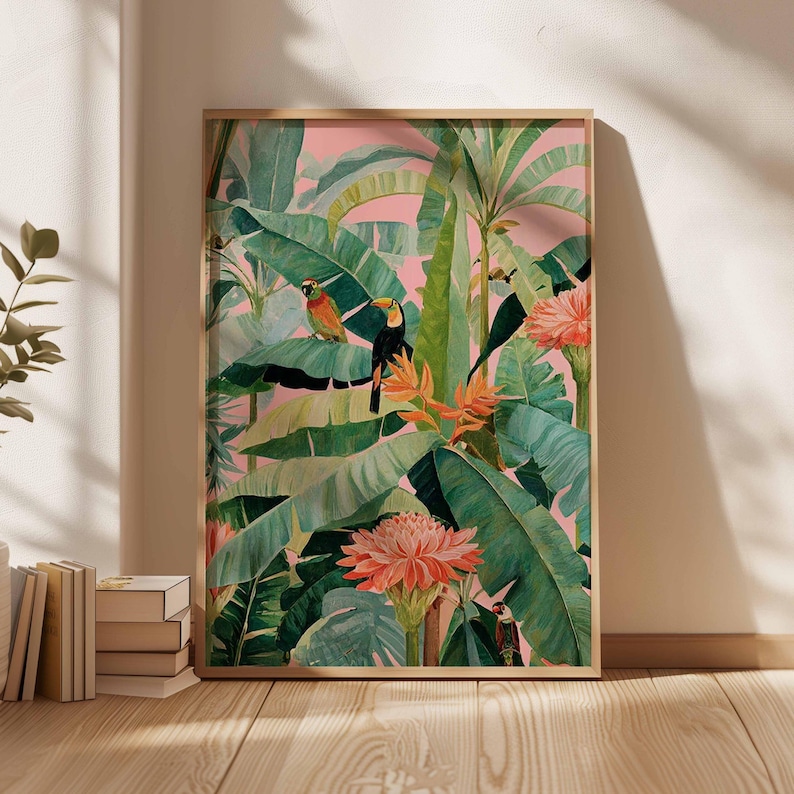 1pc Retro Tropical Canvas Post – обзор и цена Office Furniture Equipment