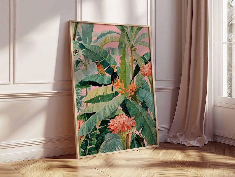 1pc Retro Tropical Canvas Post – обзор и цена Office Furniture Equipment