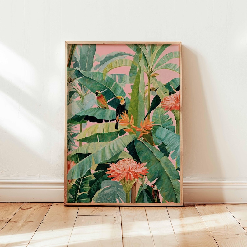 1pc Retro Tropical Canvas Post – обзор и цена Office Furniture Equipment