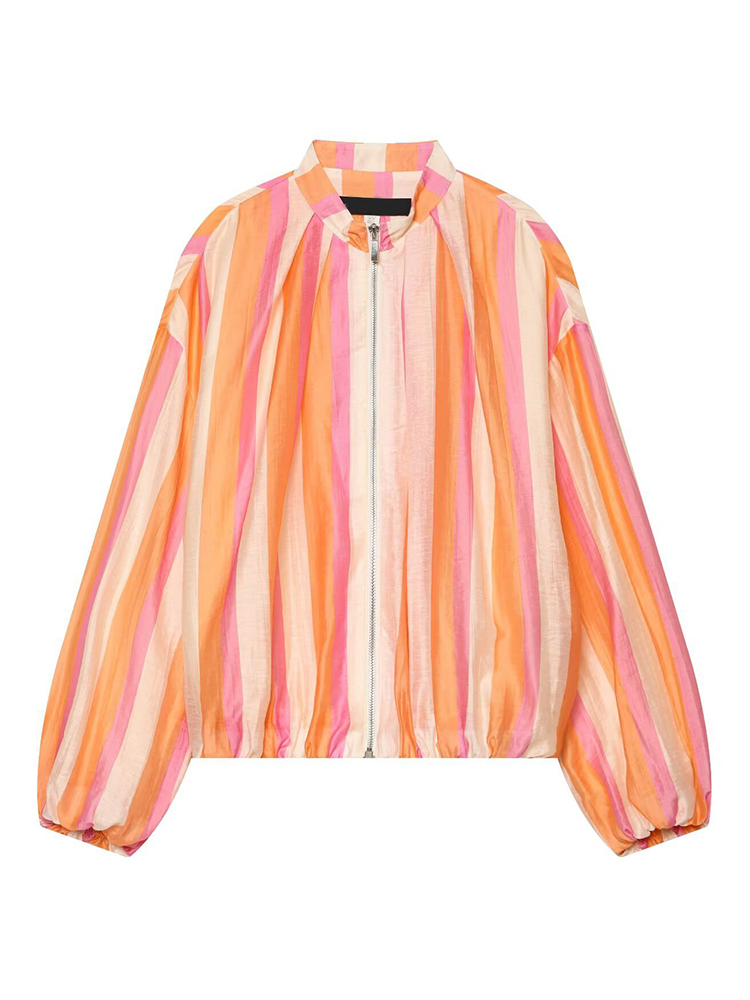 Women‘s Striped Bomber Jacket  – обзор и цена Coat Rack Standing