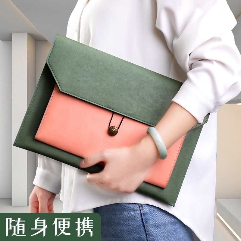 Leather File Bag A4 Paper File – обзор и цена Binder Storage Box