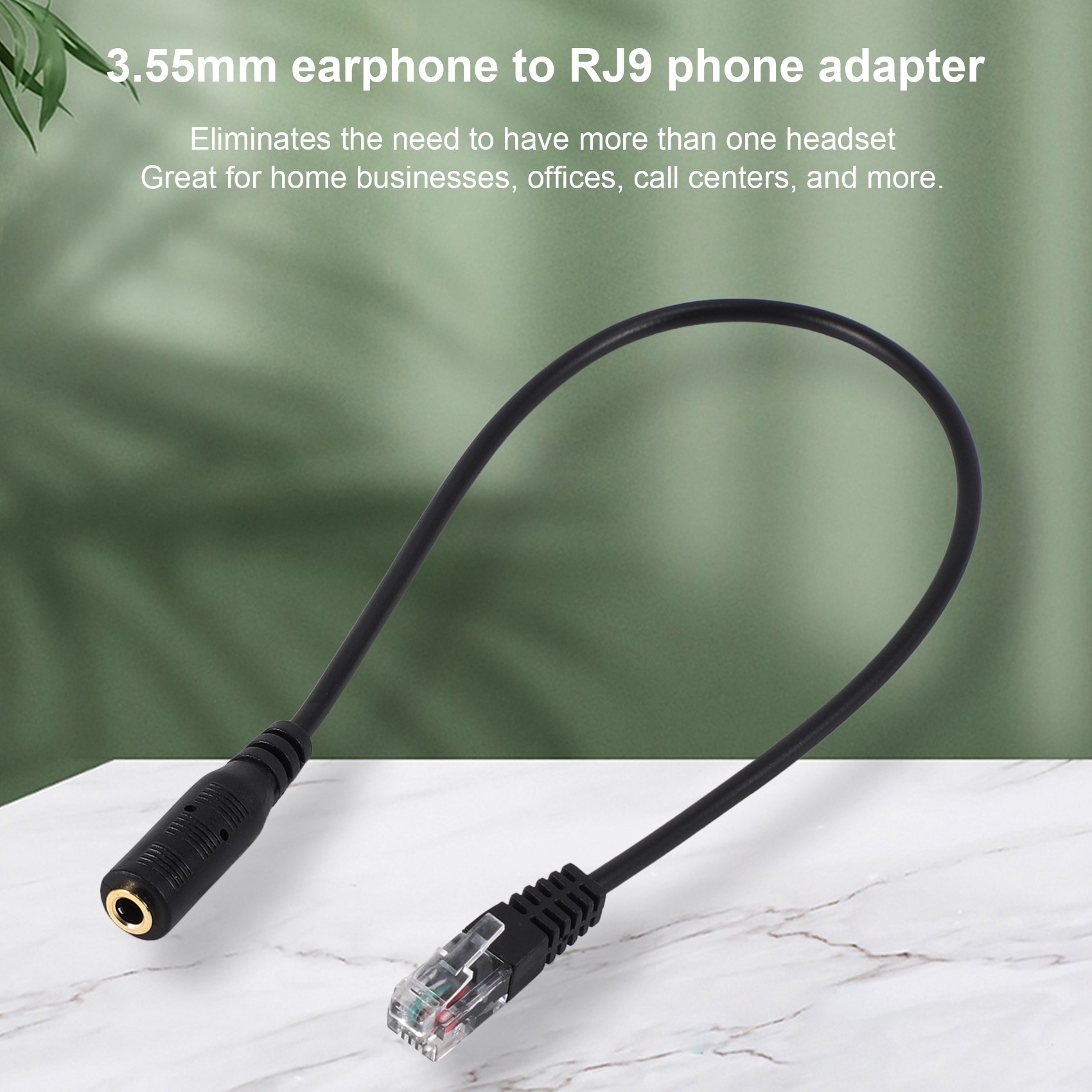 Dec.-3.5mm Plug Jack to RJ9 fo – обзор и цена Telephone Headset Office