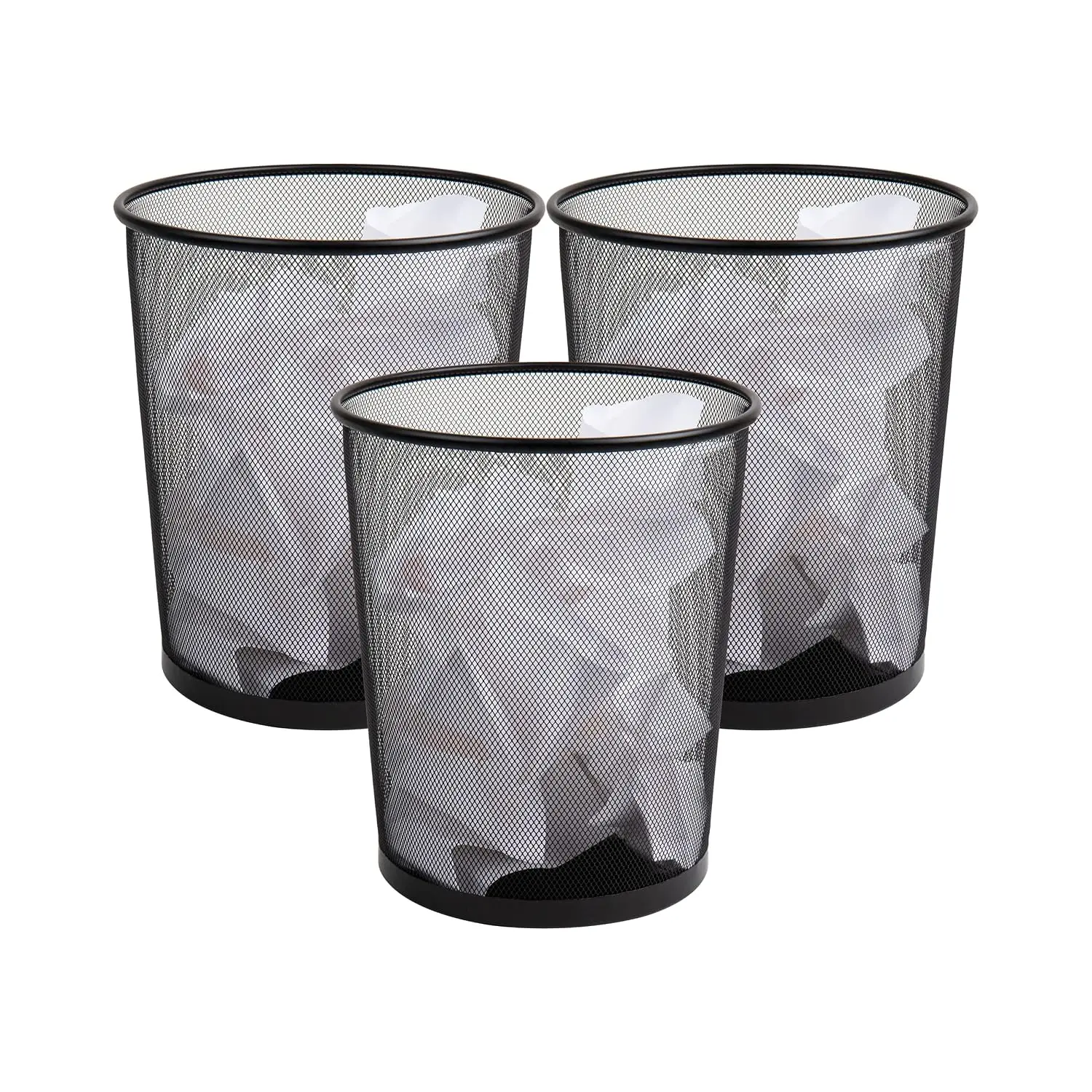 Set of 3 Mesh Trash Cans, 4.4  – обзор и цена Paper Basket Mesh