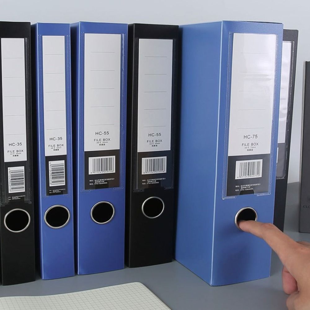 Desktop Black Blue A4 File Fol – обзор и цена Binder Storage Box