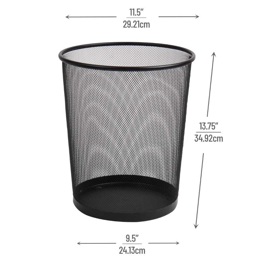 Mesh Trash Can Set of 3 Metal  – обзор и цена Paper Basket Mesh