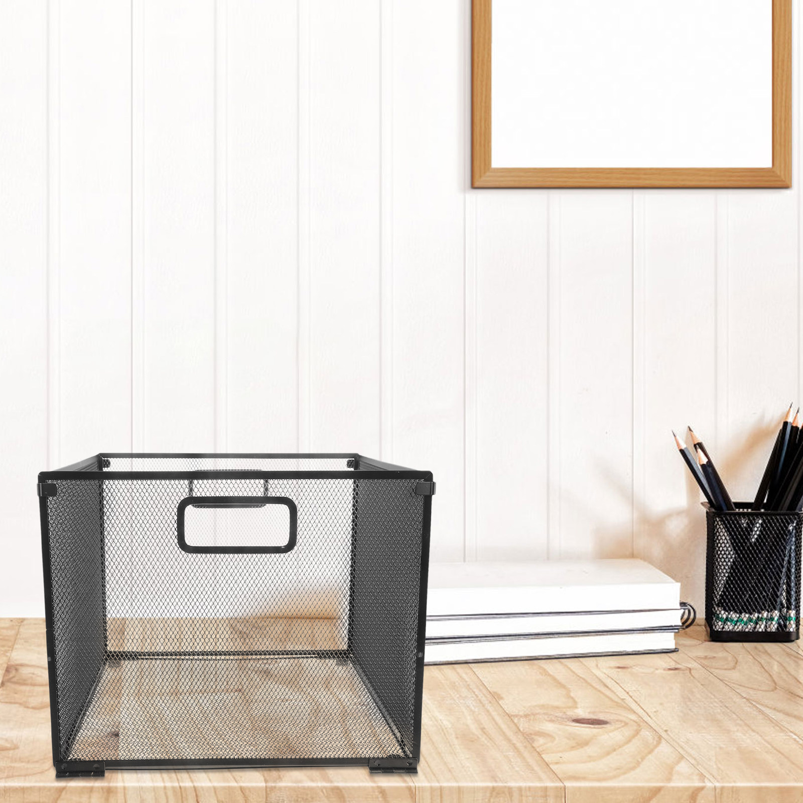 File Box Storage Basket Iron M – обзор и цена Paper Basket Mesh