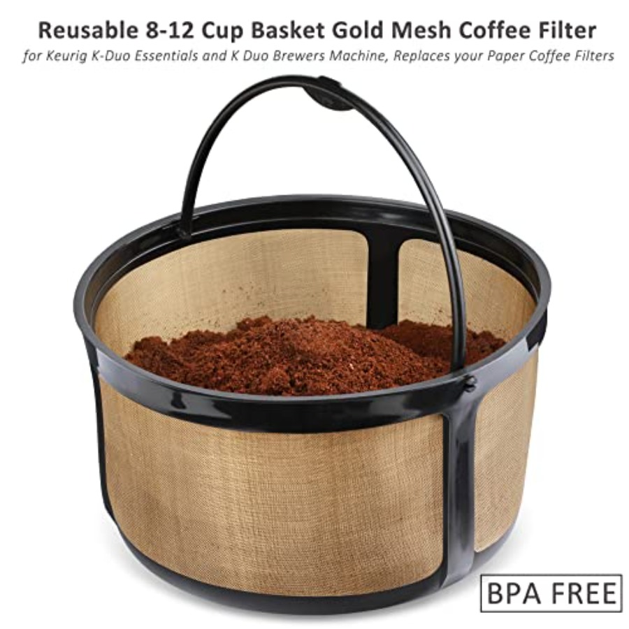 Reusable 8-12 Cup Basket Gold  – обзор и цена Paper Basket Mesh