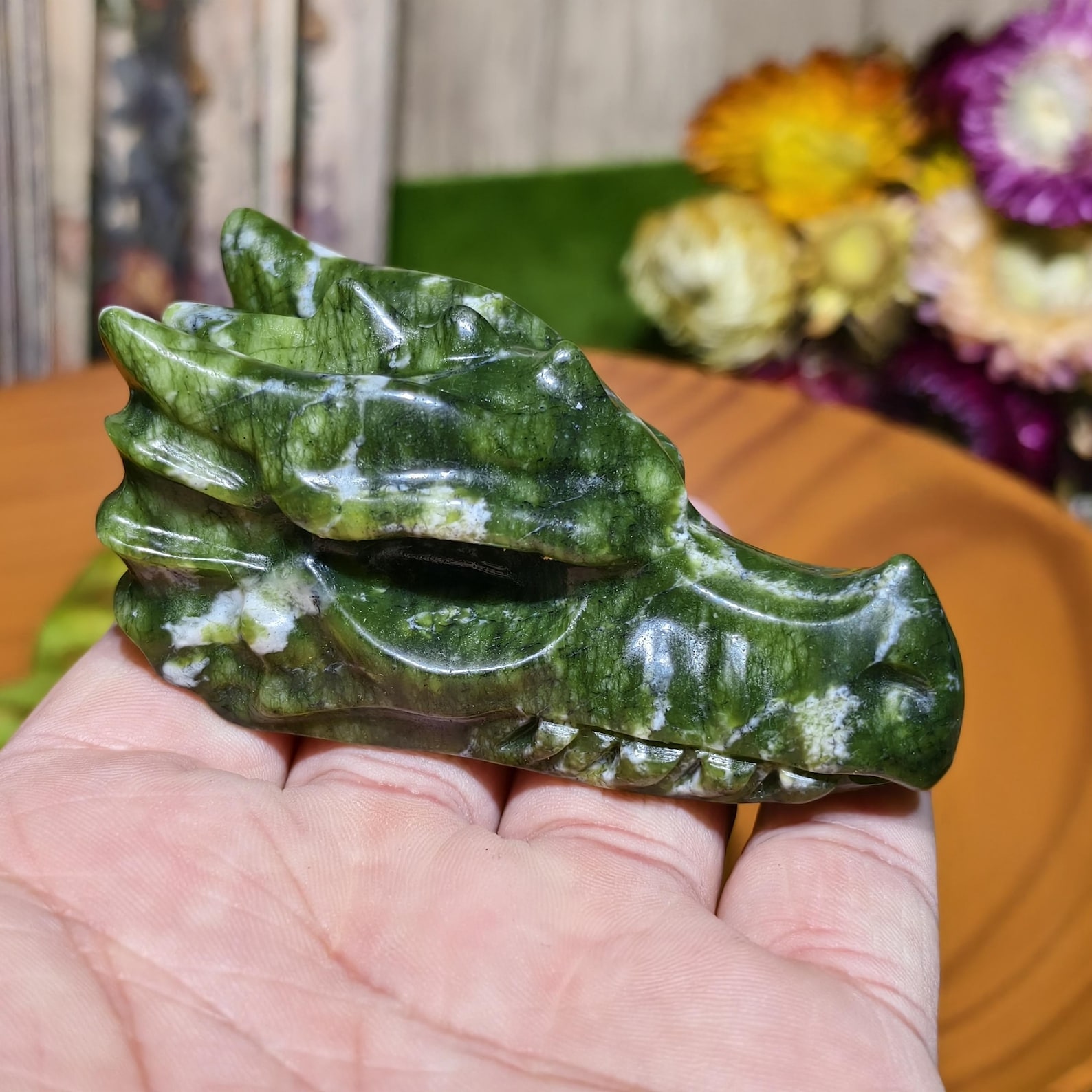 1pc Handcrafted Green Jade Dra – обзор и цена Office Furniture Equipment