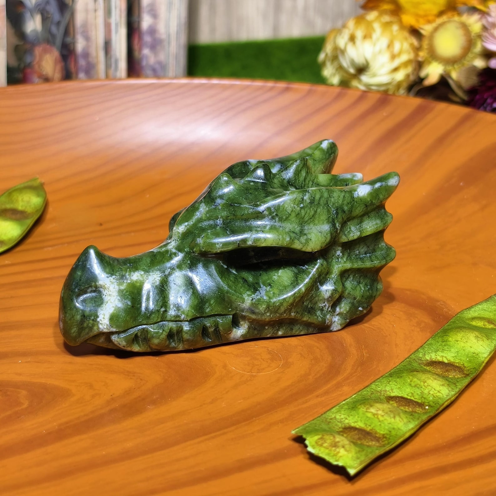 1pc Handcrafted Green Jade Dra – обзор и цена Office Furniture Equipment