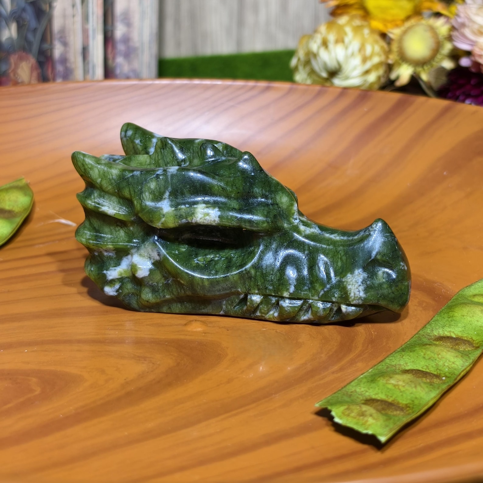 1pc Handcrafted Green Jade Dra – обзор и цена Office Furniture Equipment