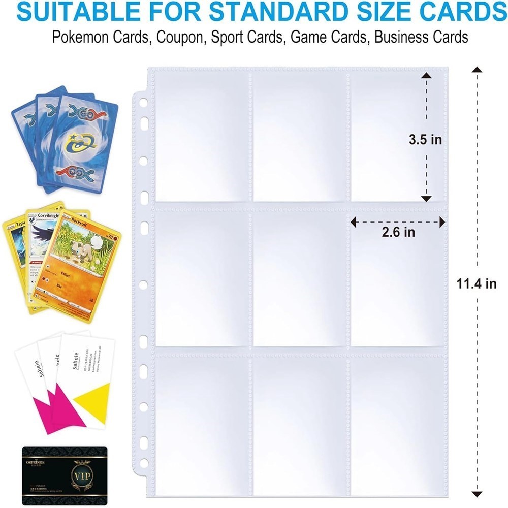 50 Sheets 9 Pocket Single Side – обзор и цена Binder Storage Box