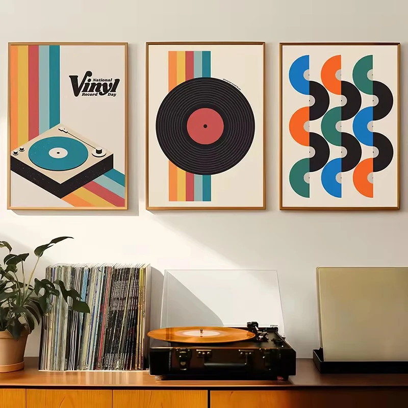 Mid Century Vinyl Record Canva – обзор и цена Office Furniture Equipment