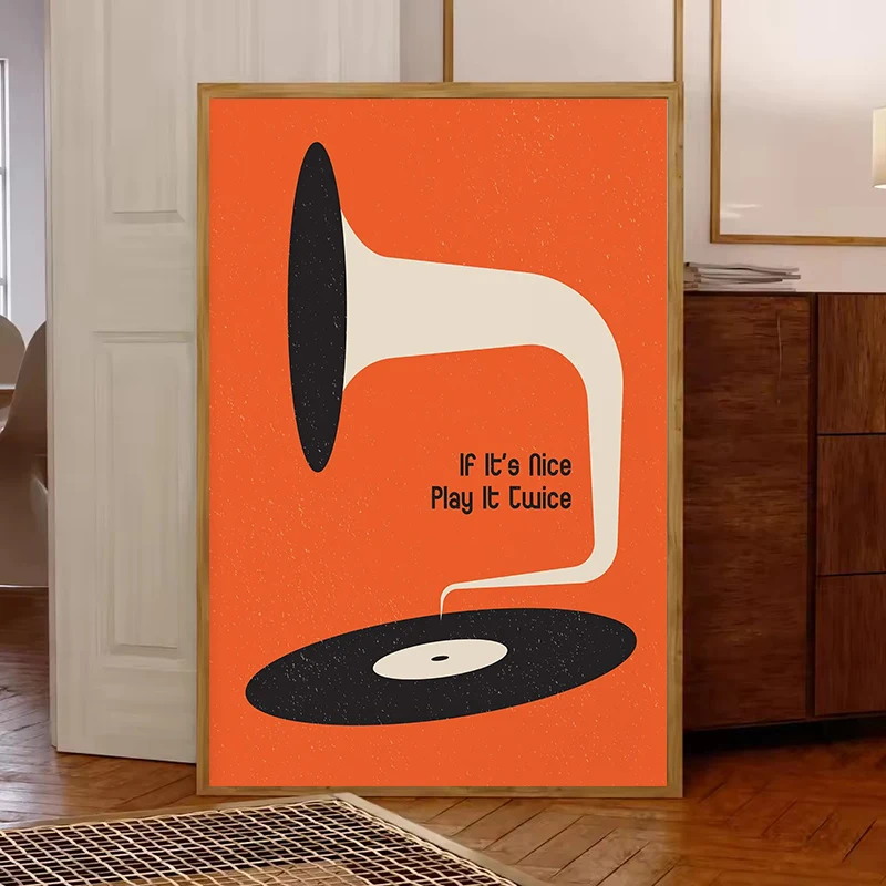 Mid Century Vinyl Record Canva – обзор и цена Office Furniture Equipment