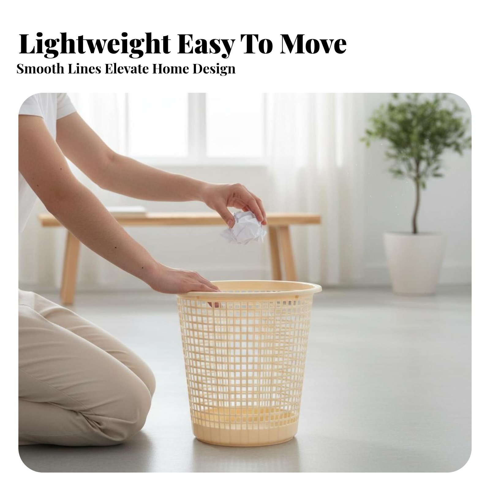 Hollow-Vented Wastebasket Unco – обзор и цена Paper Basket Mesh