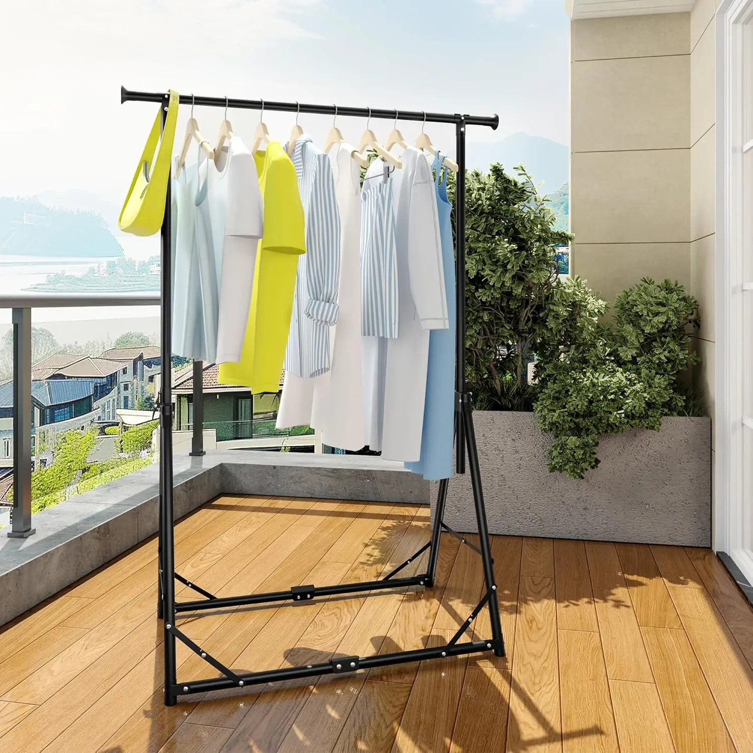 Collapsible Garment Rack Porta – обзор и цена Coat Rack Standing