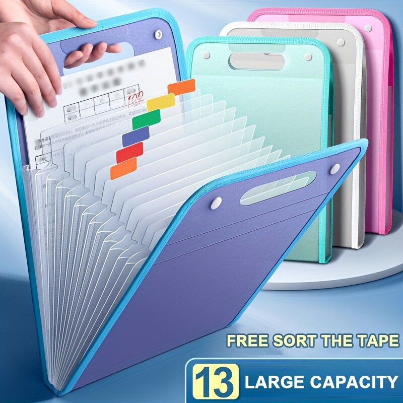 13 Pocket File Folders Portabl – обзор и цена Binder Storage Box