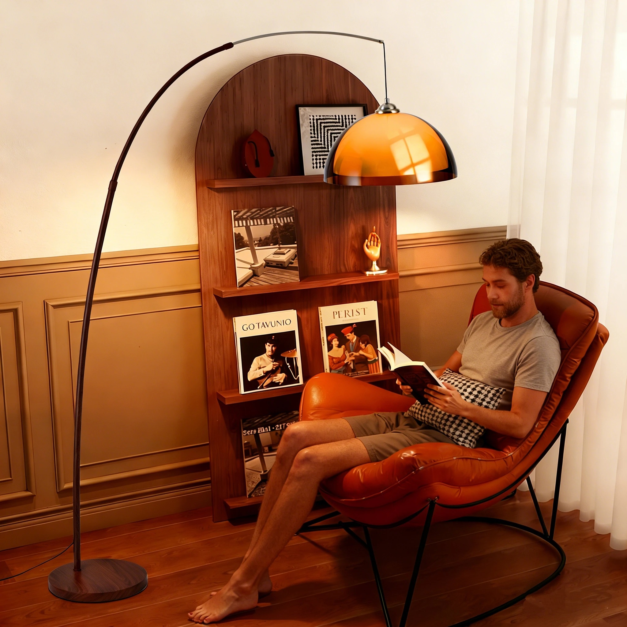 Vintage Acrylic Lampshade Floo – обзор и цена Floor Lamp Arched