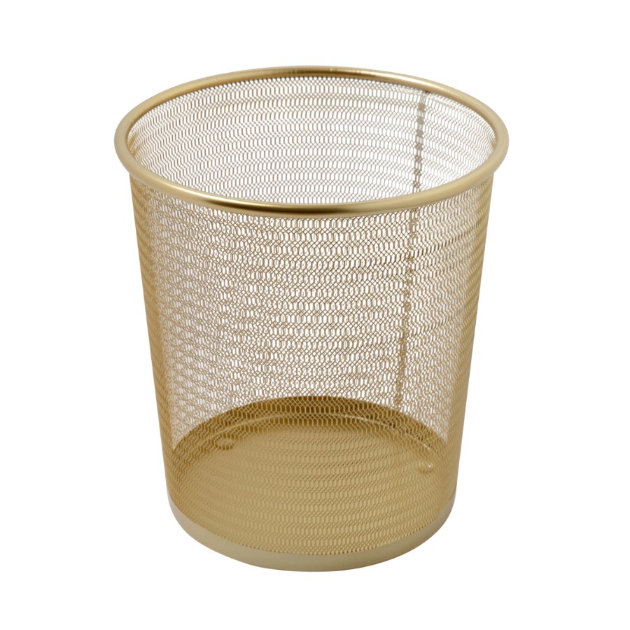 Ryder Gold Mesh Metal Trash Ca – обзор и цена Paper Basket Mesh