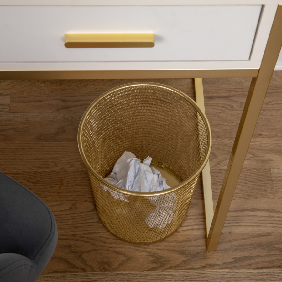 Ryder Gold Mesh Metal Trash Ca – обзор и цена Paper Basket Mesh