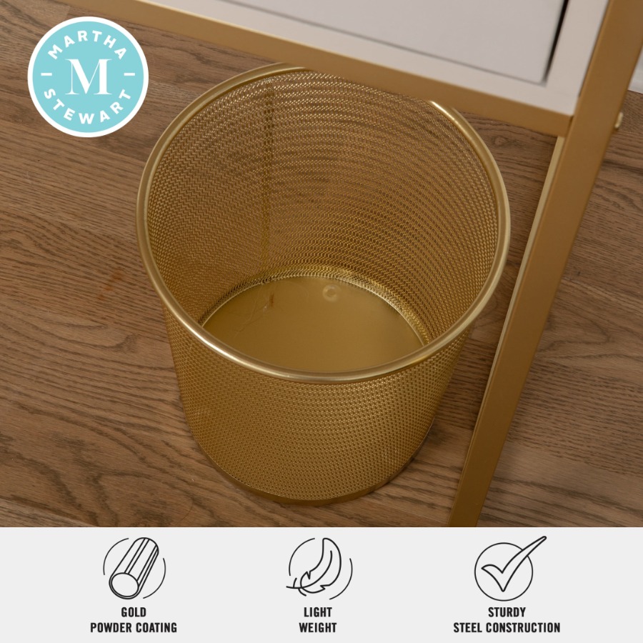 Ryder Gold Mesh Metal Trash Ca – обзор и цена Paper Basket Mesh