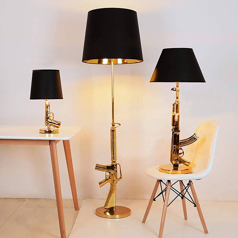 Gold Plated Pistol Table Desk  – обзор и цена Floor Lamp Arched