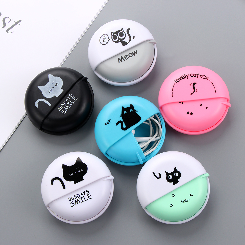 1pcs Headphone Cable Box Round – обзор и цена Telephone Headset Office