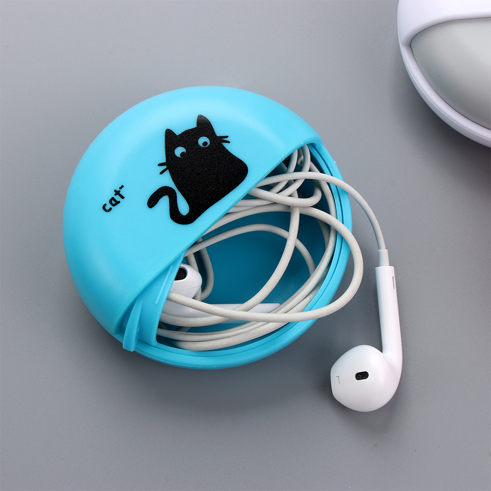 1pcs Headphone Cable Box Round – обзор и цена Telephone Headset Office