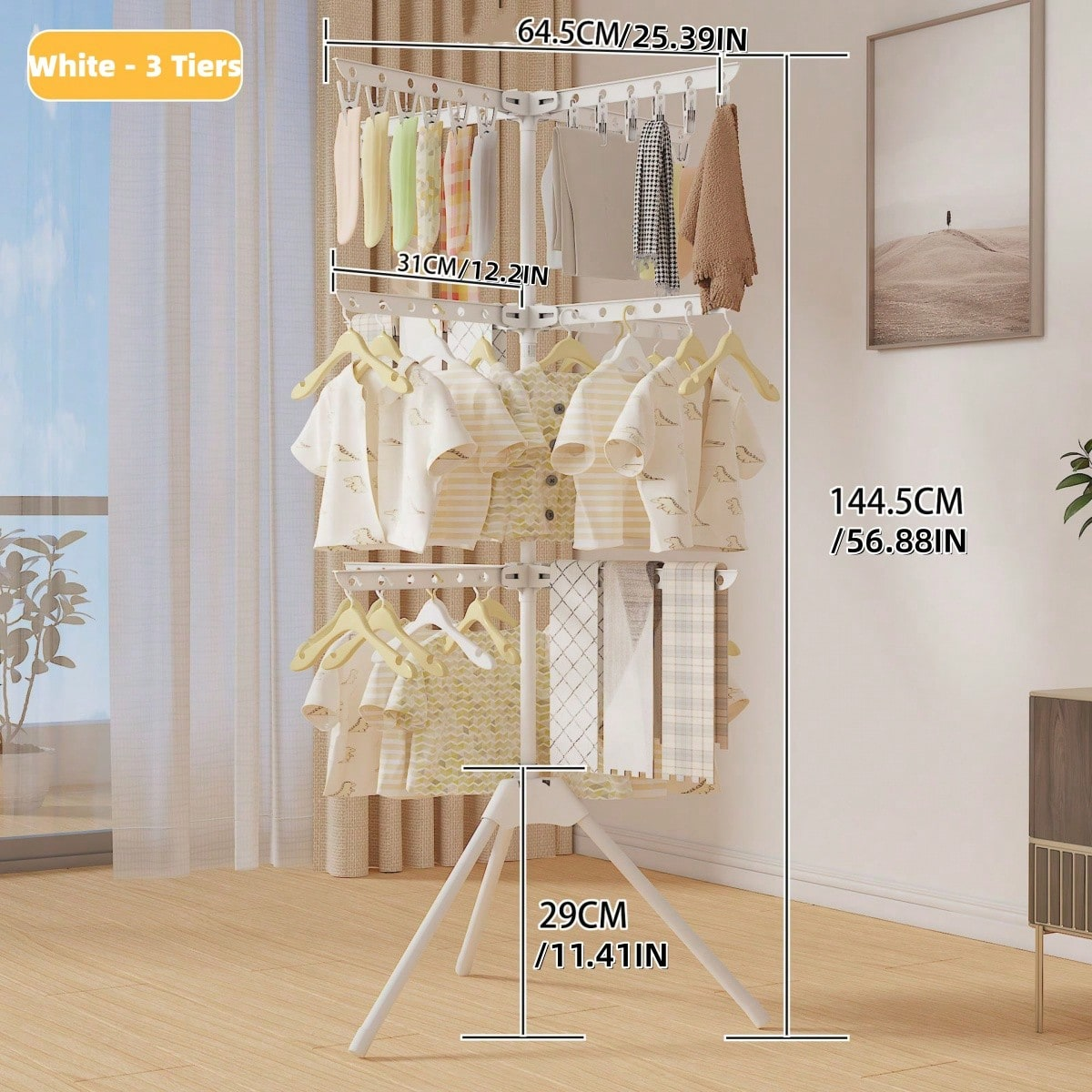 Floor-standing clothes drying  – обзор и цена Coat Rack Standing