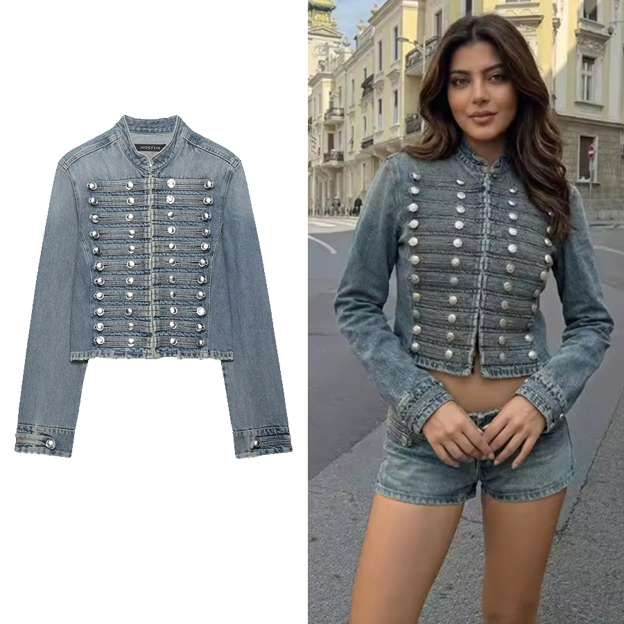 Women Holiday Chic Denim Jacke – обзор и цена Coat Rack Standing