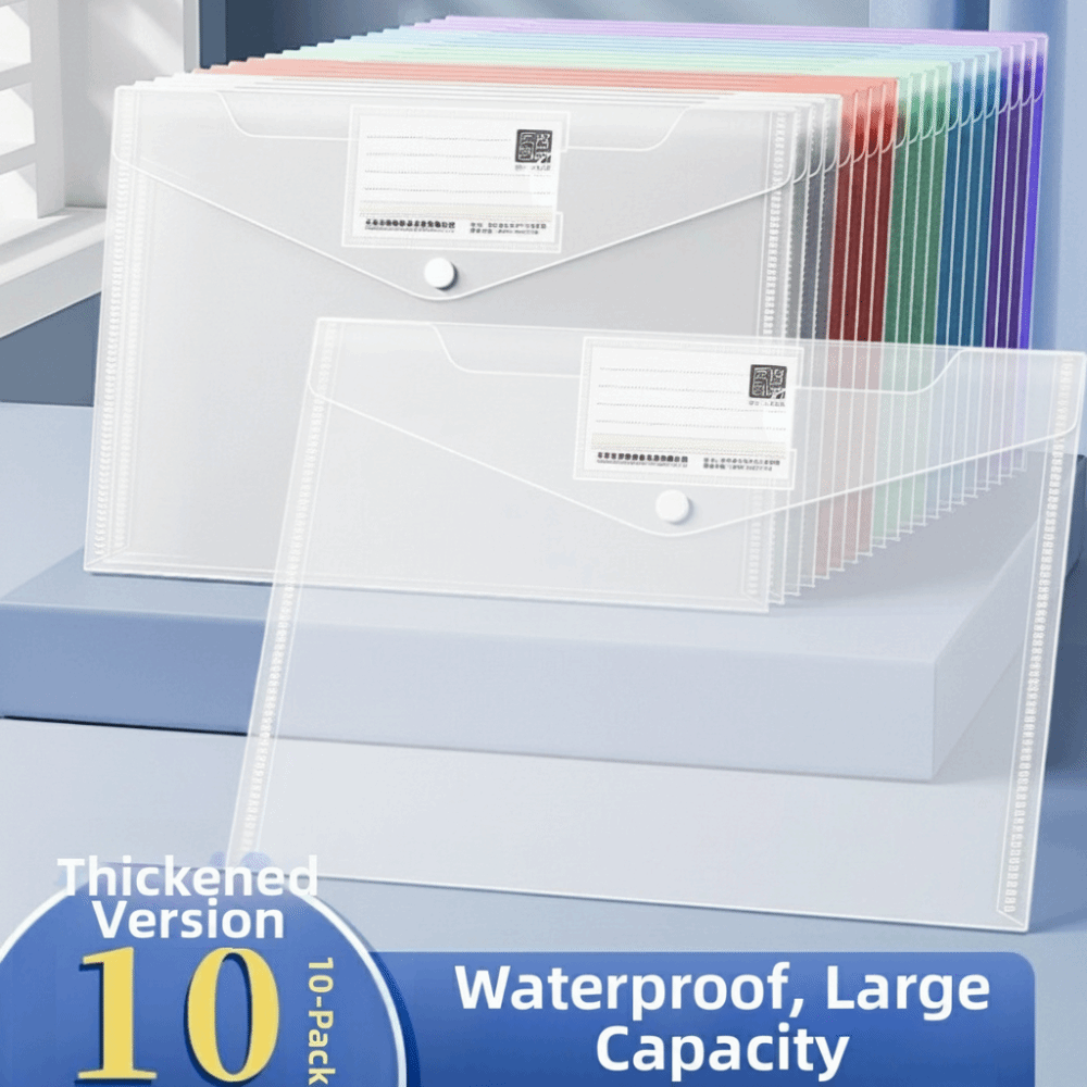 10 Pcs Clear A4 File Folders P – обзор и цена Binder Storage Box