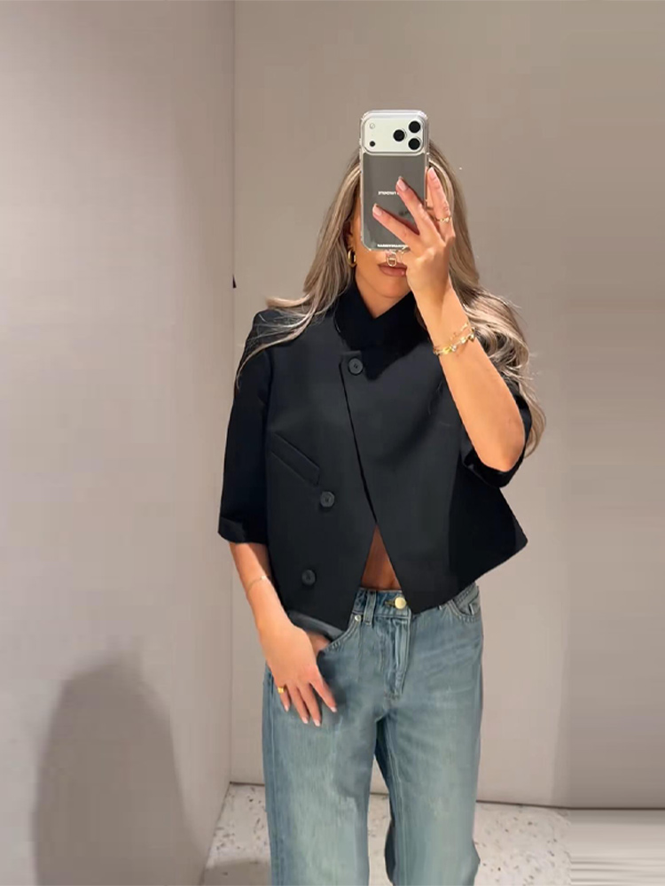 Elegant Women's Black Cropped  – обзор и цена Coat Rack Standing