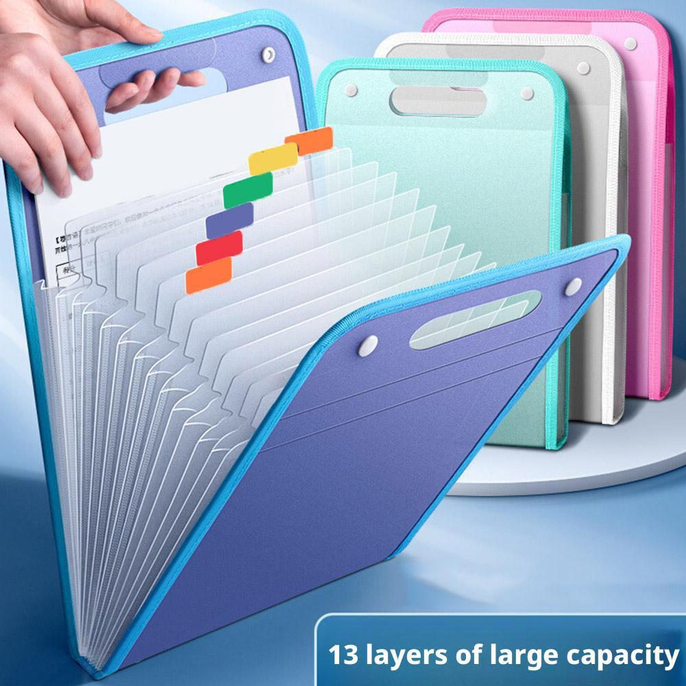 13 Pocket File Folders Portabl – обзор и цена Binder Storage Box